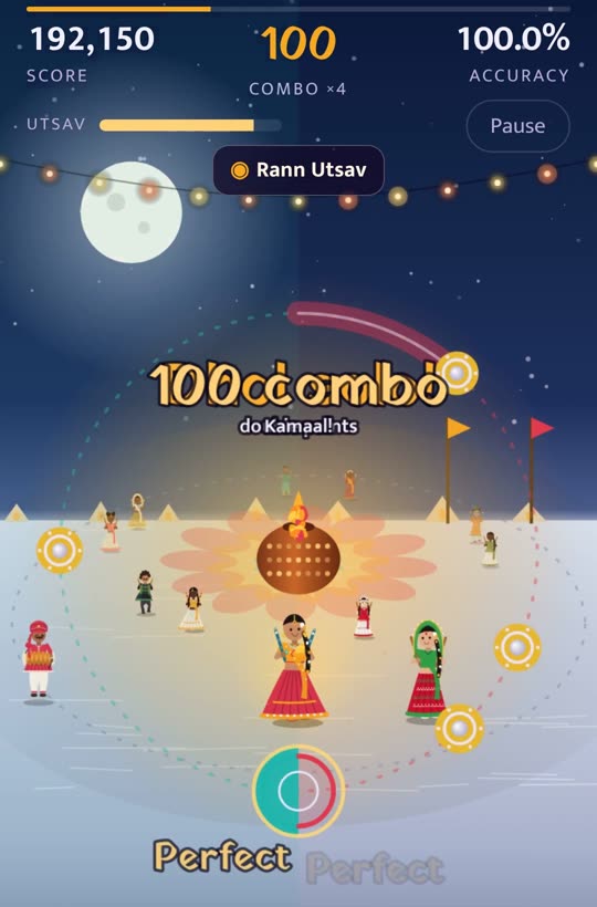 A 100 combo under the full moon at the Rann Utsav